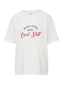 Хлопковая футболка с короткими рукавами Befree