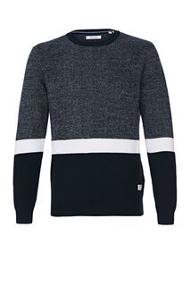Джемпер синего цвета с круглым вырезом Jack & Jones