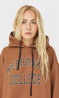 Stradivarius Худи Женская Коллекция Multicolor Xl
