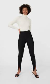Stradivarius Свитер С Высоким Воротником Женская Коллекция Ванильный Xs
