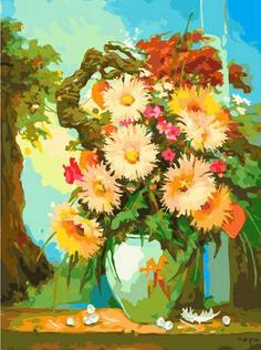 Картина по номерам Белоснежка "Японский натюрморт", 30x40