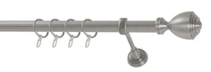 Карниз металлический Палацио WERDECO, 1,6м, D=25мм, наконечник 2шт