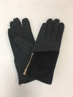 Перчатки женские Venera 9503864 черные/серые/золотистые