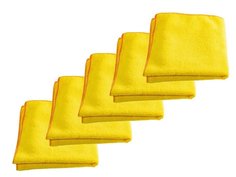 Салфетка из микрофибры Радиус, 300х300, желтая, 5 шт