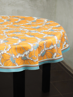 Скатерть овальная "Японская вишня" 150*200 см Skatertishop