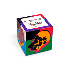 Подарочный набор носков унисекс Happy Socks Andy Warhol 3 Pack синий 41-46