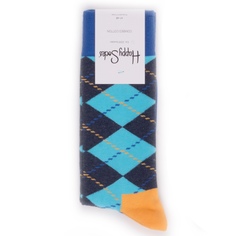 Носки Happy Socks Argyle синие 41-46