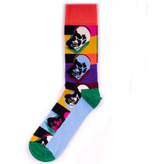 Носки Happy Socks Skull синие 41-46