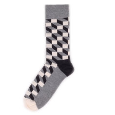 Носки унисекс Happy Socks Filled Optic черные 41-46