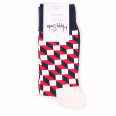 Носки Happy Socks Filled Optic красные 41-46