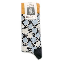 Носки Happy Socks Andy Warhol - Flower синие 41-46