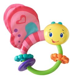 Развивающая игрушка-погремушка bright starts «розовая бабочка»