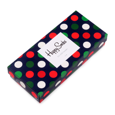 Подарочный набор носков унисекс Happy Socks 4 пары - Big Dot разноцветный 41-46