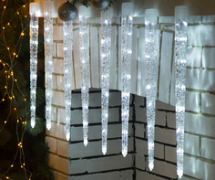 Гирлянда электрическая Luazon Lighting 2354069 Сосулька рифленная