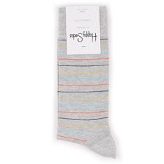 Носки Happy Socks Thin Stripe серые 41-46
