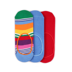 Набор носков унисекс Happy Socks 3 Pair Pack Liners разноцветный 36-40