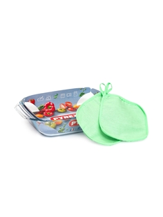 Блюдо Irresistible прямоугольное 35х23см+прихватки Pyrex