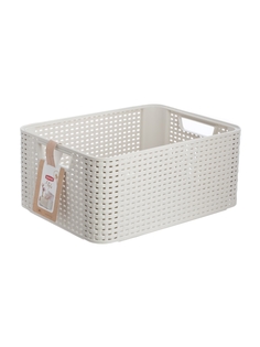 Корзина для белья Curver Natural Style M 18л кремовый (03615-885)