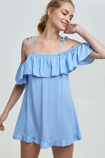 Пляжное платье женское Infinity Lingerie 31200200035 голубое 48 RU