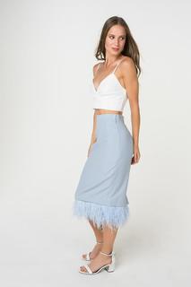 Юбка женская T-Skirt SS18-02-0646-LE голубая 42