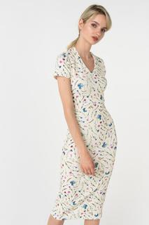 Платье-футболка женское Trendy Angel TASS18D0035W желтое L