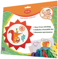 Набор для вышивания крестиком Docha&Mama Лисенок D&M