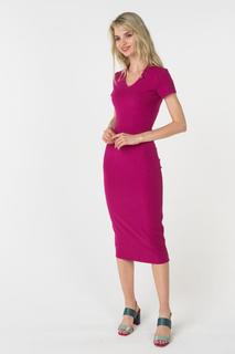 Платье-футболка женское Trendy Angel TASS18D0035D фиолетовое XL