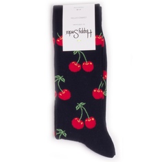 Носки унисекс Happy Socks Cherry красные 41-46