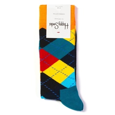 Носки унисекс Happy Socks Argyle оранжевые 41-46