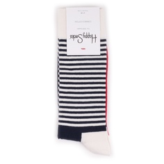 Носки унисекс Happy Socks Half Stripe синий 41-46