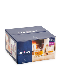 Набор стаканов низких для виски ВРЕМЯ ДЕГУСТАЦИЙ 300мл 4шт Luminarc