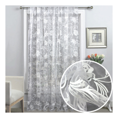 Тюль Amore Mio Цветы белый