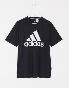Черная футболка с логотипом adidas Training BOS-Черный