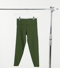 Хлопковые леггинсы ASOS 4505 Petite-Зеленый