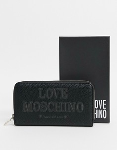 Черный кошелек Love Moschino essential