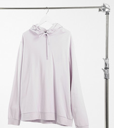 Легкий фиолетовый худи большого размера ASOS DESIGN Plus