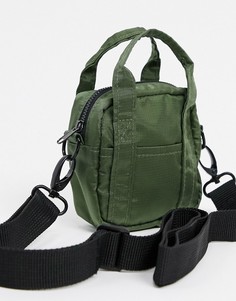 Мини-сумка через плечо цвета хаки ASOS DESIGN-Зеленый