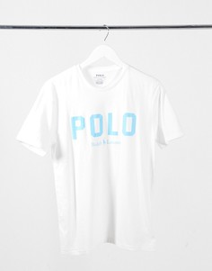 Белая футболка с логотипом Polo Ralph Lauren-Белый