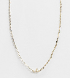 Золотистое ожерелье с инициалом "J" DesignB London Exclusive-Золотой