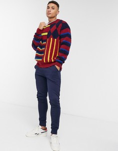 Джемпер из шерсти с круглым вырезом в полоску Tommy Hilfiger Collections-Красный