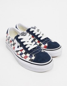 Кеды в контрастную клетку Vans sport-Мульти