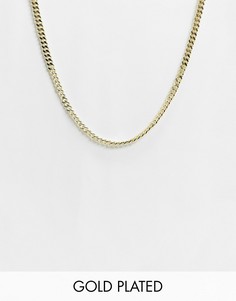 Золотистое ожерелье-цепочка с позолотой из 18-каратного золота Pieces