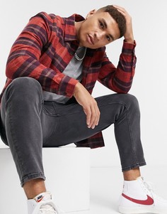 Красная рубашка в клетку Topman-Красный