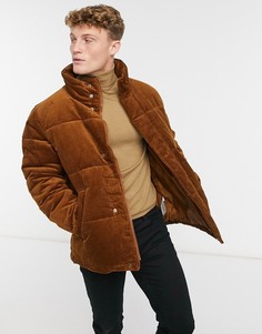 Рыжий пуховик Topman-Красный