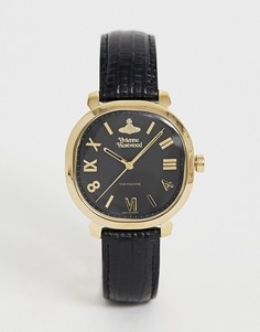 Часы на кожаном ремешке Vivienne Westwood - VV214GDBK Mayfair-Черный