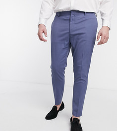 Синие фактурные супероблегающие брюки ASOS DESIGN Plus wedding-Синий