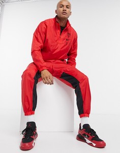 Красный спортивный костюм с логотипом команды "Chigago Bulls" Nike Basketball NBA