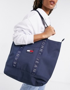 Сумка-тоут Tommy Jeans Heritage-Темно-синий