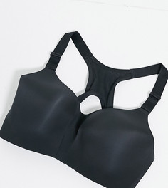 Черный бюстгальтер с поддерживающим эффектом Nike Training Plus Rival