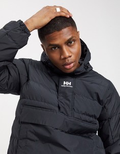 Черный дутый анорак Helly Hansen